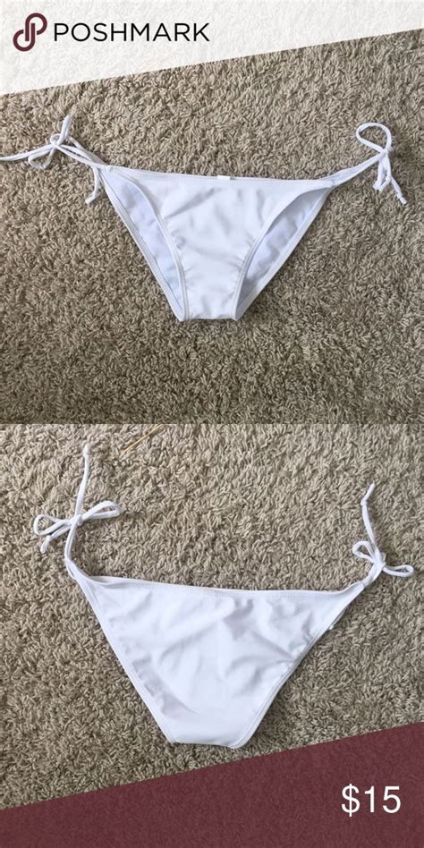 String bikini bottoms in White for Women 